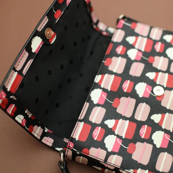 Kate Spade Pastries & Cupcakes Bag - fun print crossbody - Picture 8 of 9